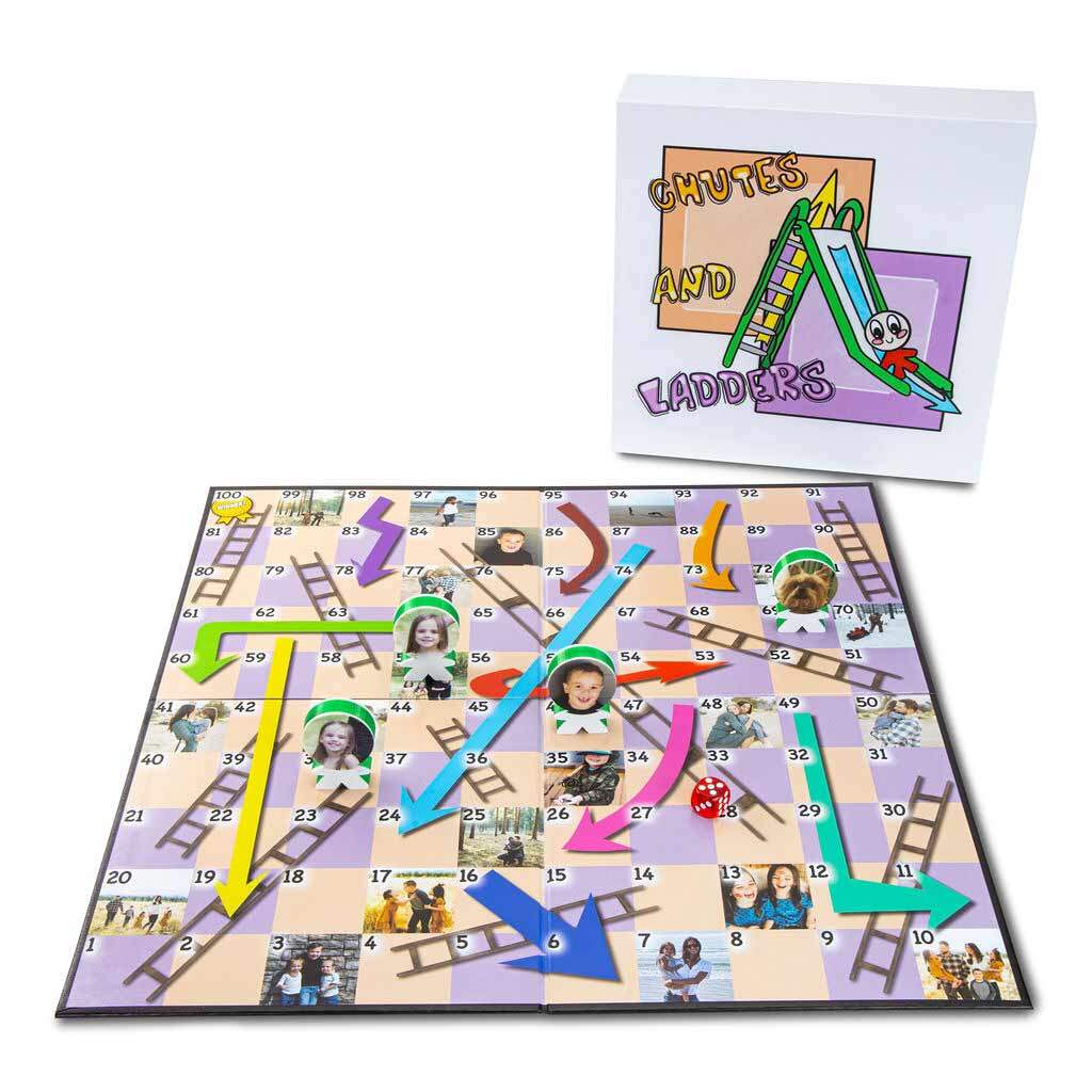 Customized Chutes and Ladders Board Game | You're On Deck